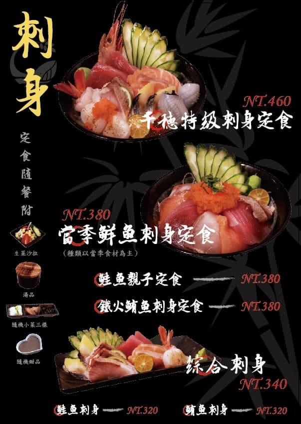 [新竹] 千穗食事處，用心食材、溫馨美味日式家庭料理 菜單 