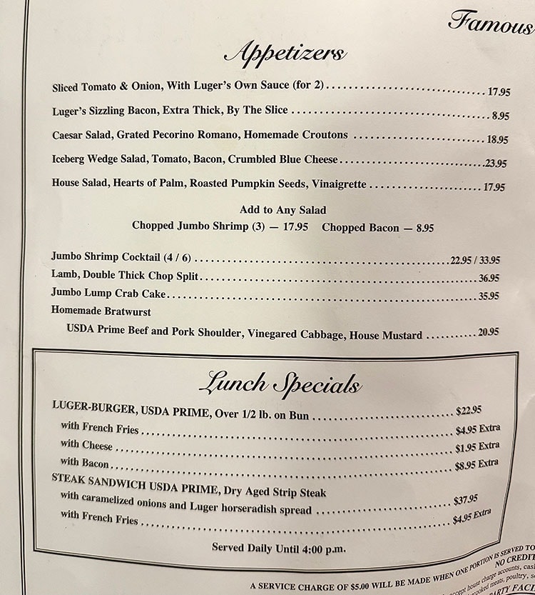 [紐約] Peter Luger Steak House Brooklyn，超過百年經典牛排館，乾式熟成太太太好吃啦！ 菜單 價位 怎麼去